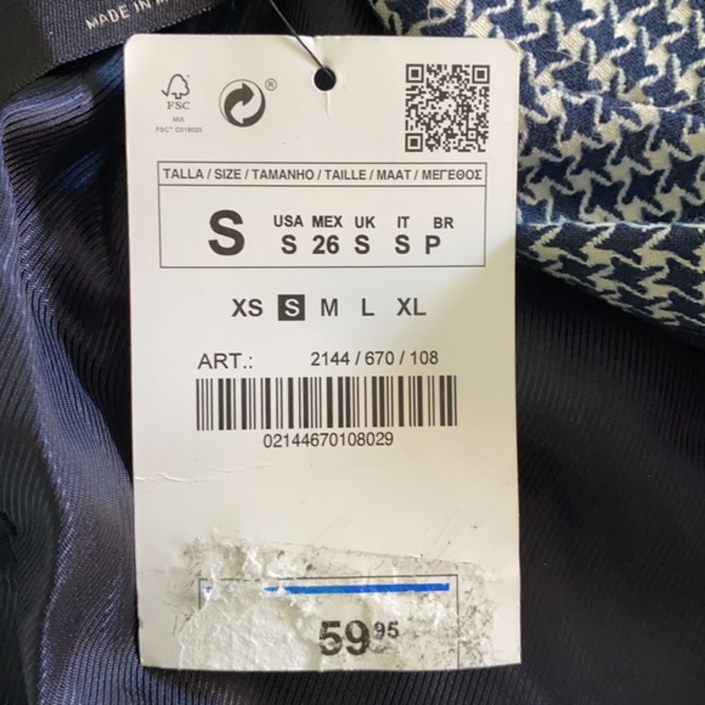 Blazer houndstooth alike Zara‎ - Picture 8 of 9